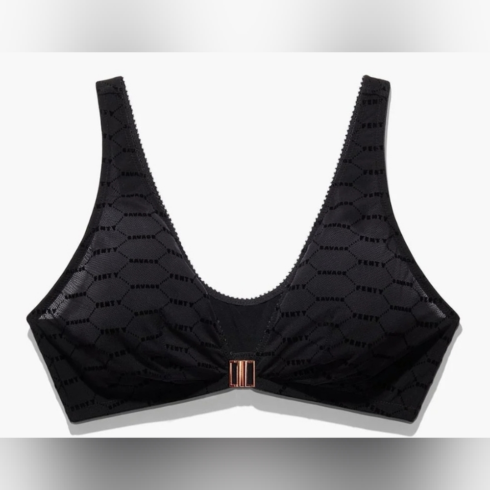Flocked Logo Bralette